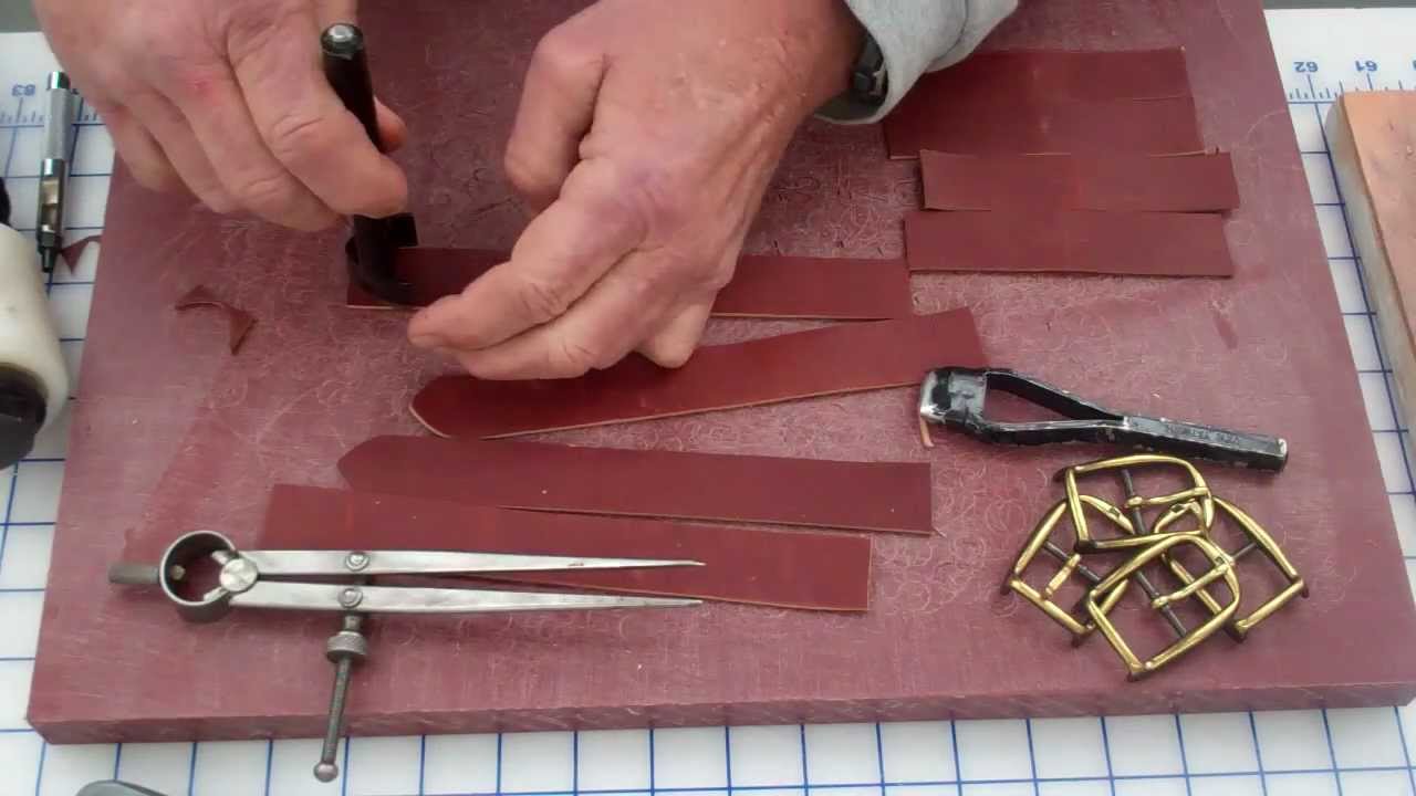Demo on making leather saddlebags