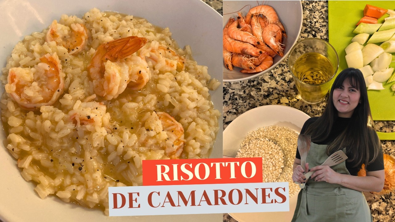 COMO HACER Risotto de camarones 🍤Todos los TIPS y TRUCOS para hacer la MEJOR RECETA risotto 🍚🤩