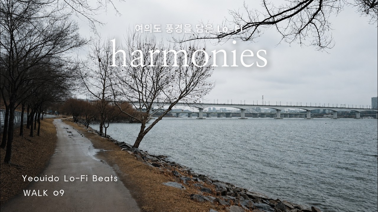 [Playlist] 봄비 내리는 오후,여의도 한강공원 산책(WALK-09)|Spring Rain in the Afternoon,Yeouido Han River Park Stroll