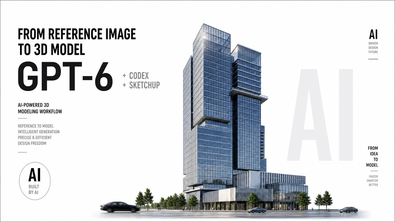 From Reference Image to 3D Model &mdash; GPT-6 + Codex + SketchUp