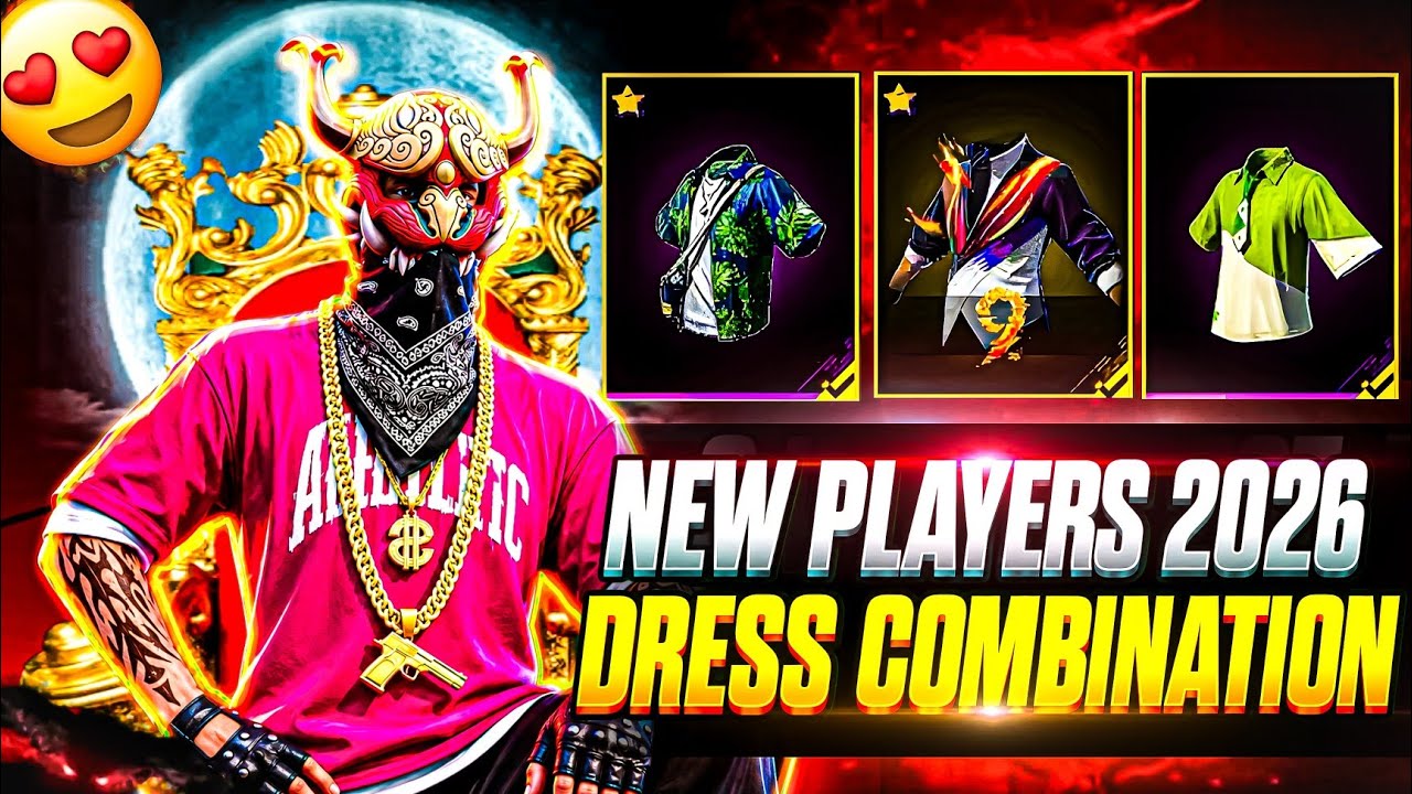 New 2026 Player's God Level Dress Combination in Free Fire | 🔥 NO TOP UP DRESS COMBINATION
