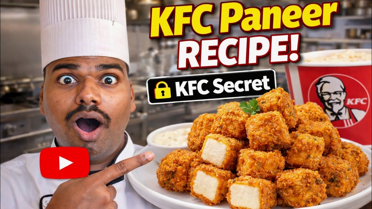KFC Style Paneer Recipe at Home | Crispy Paneer Fry | Restaurant Style Paneer Starter