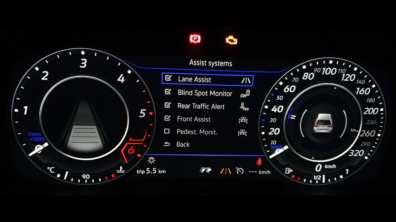 VW MK7 RETROFIT LANE CHANGE ASSIST BLIND SPOT BCM OF MK7.5 ACTIVE AMBIENT COLORS DRIVER PROFILES