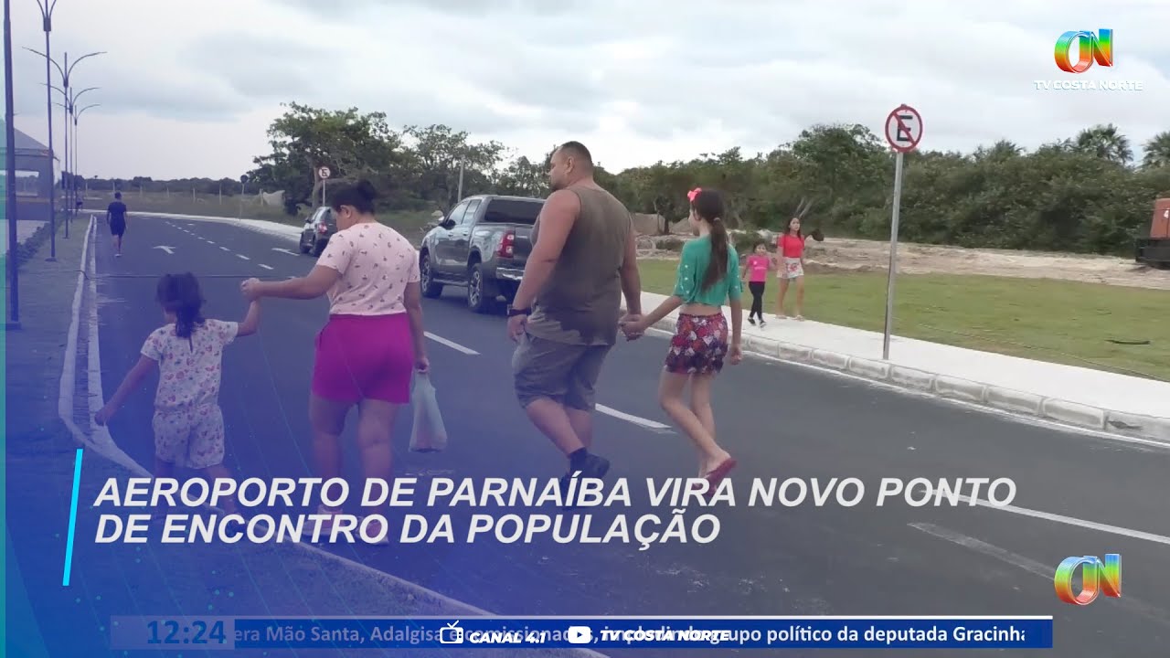 Aeroporto de Parna&iacute;ba vira novo ponto de encontro da popula&ccedil;&atilde;o