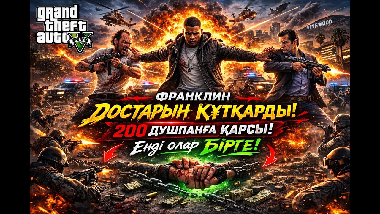 ФРАНКЛИН ТАҢДАУ ЖАСАДЫ! ОЛ ДОСТАРЫҢ ТАҢДАДЫ! Миссия - 95! (GTA V) (ГТА 5)