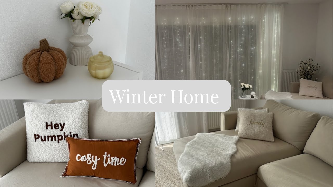 Déco Hiver 2025 : J’enlève la déco d’automne & j’installe une décoration blanche et neutre  🤍