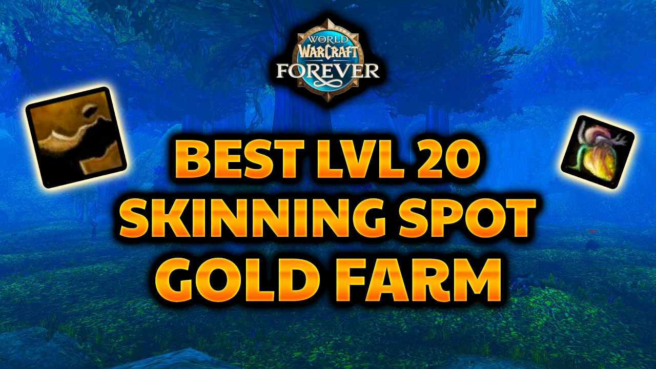 I Found The BEST Skinning Gold Farm in WoW Forever Beta For Level 20!
