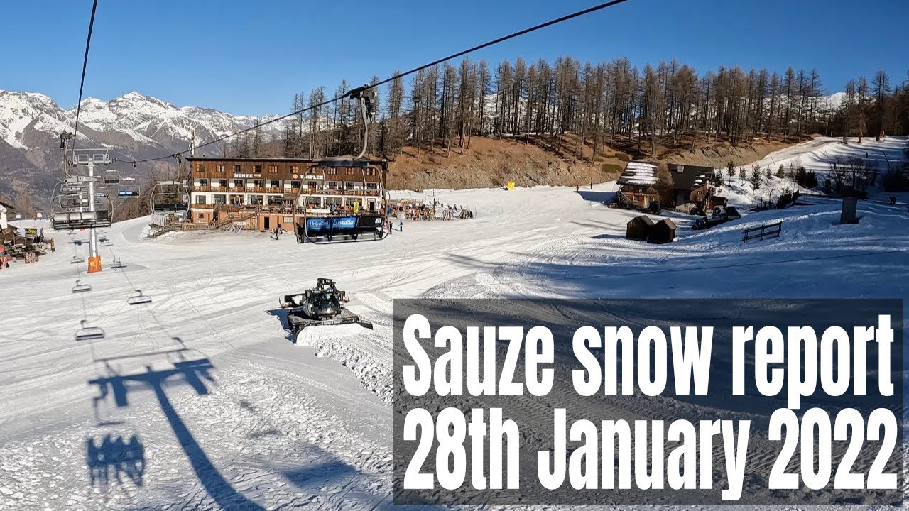 Sauze d'Oulx snow report 28:01:22
