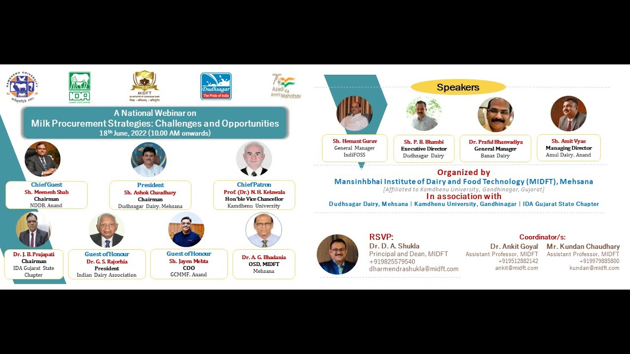 Webinar on Milk Procurement Strategies: Challenges and Opportunities