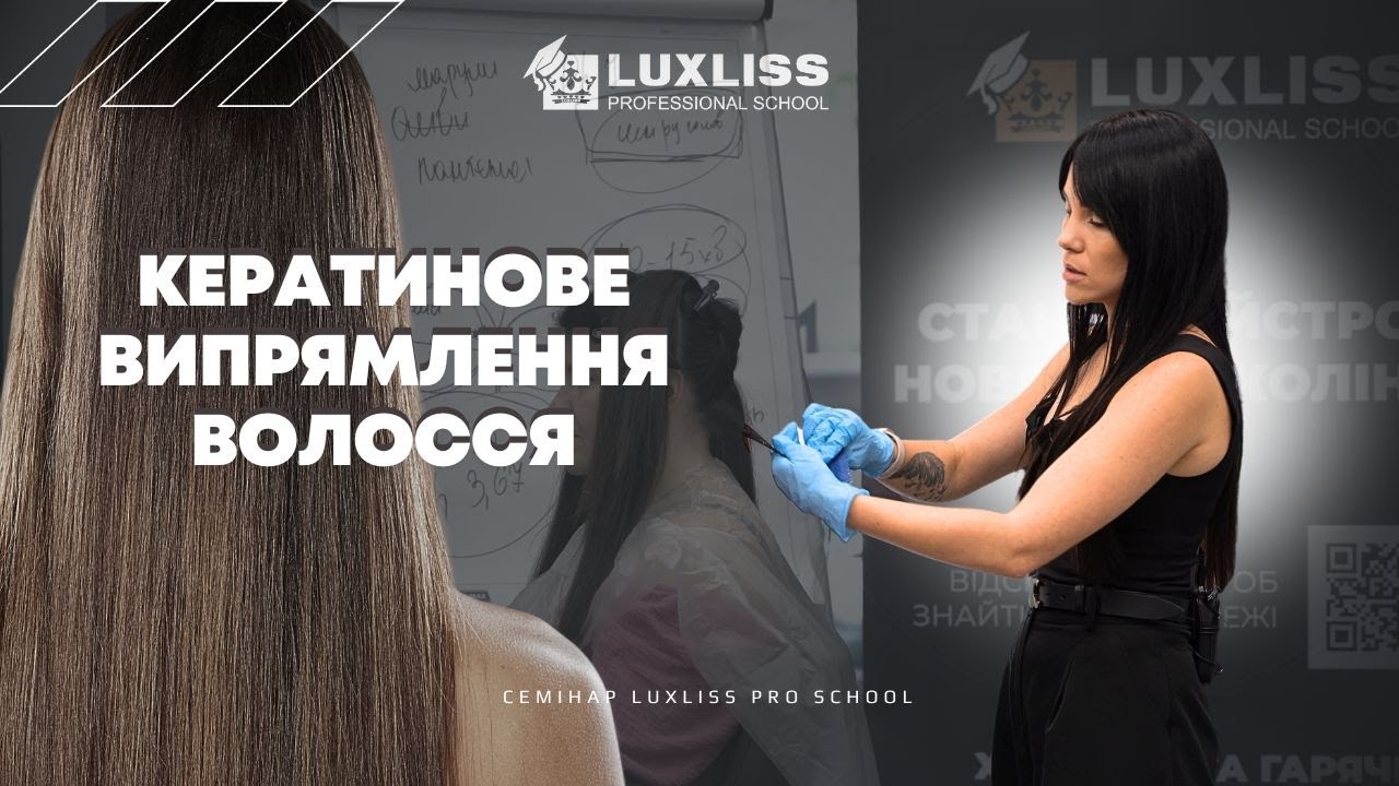 Як наносити, випарювати складник для кератинового вирівнювання від Luxliss Professional