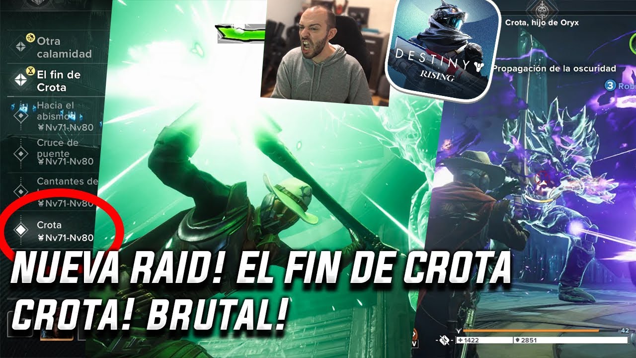 MAPA FINAL DE LA RAID: EL FIN DE CROTA: CROTA! BRUTAL BOSS! | DESTINY RISING