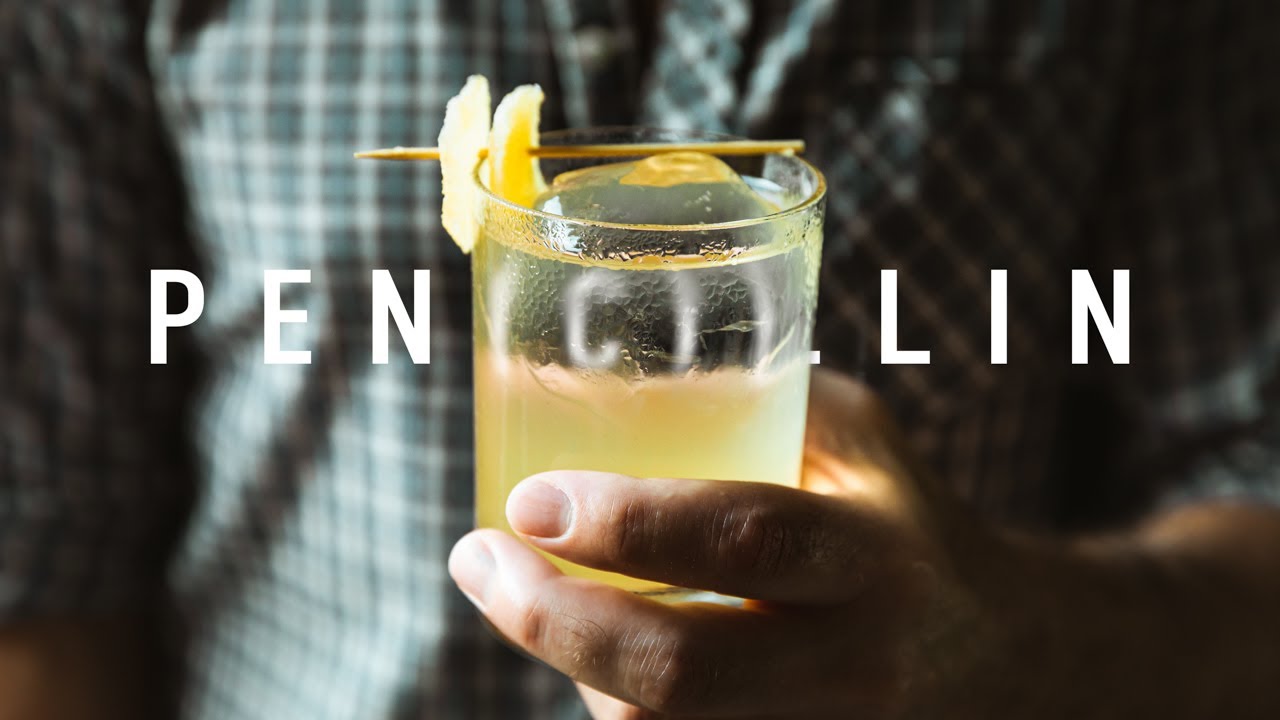 Penicillin Cocktail - smoky, spicy, sweet, sour
