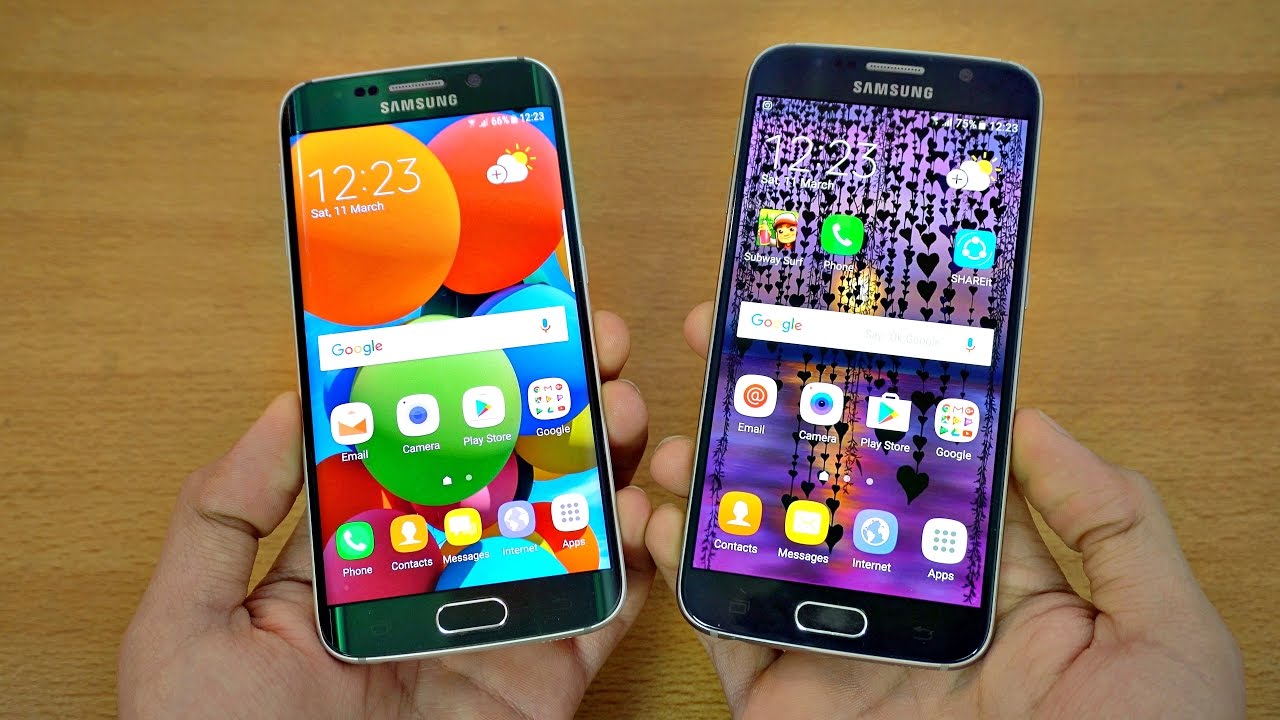 Samsung Galaxy S6 Edge Android 7.0 Nougat vs Galaxy S6 Android 6.0.1 Marshmallow - Full Comparison!