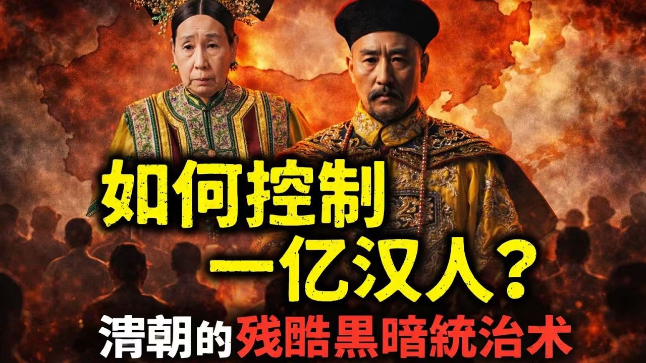 20万人，如何统治1亿汉人，看懂清朝的统治驭民术，就看懂了很多。｜扬州十日｜嘉定三屠｜文字狱｜控制｜网格管理｜
