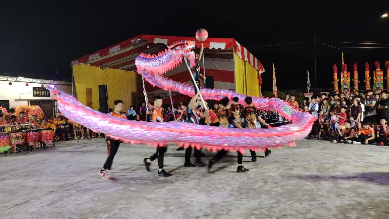 【4KVideo】#柔佛古庙舞龙队 #竞技龙 #舞龙 #DragonDance #TarianNaga #Dragon #JohorAncientTemple【 #龙狮观摩会 #保生大帝 #千秋宝诞】