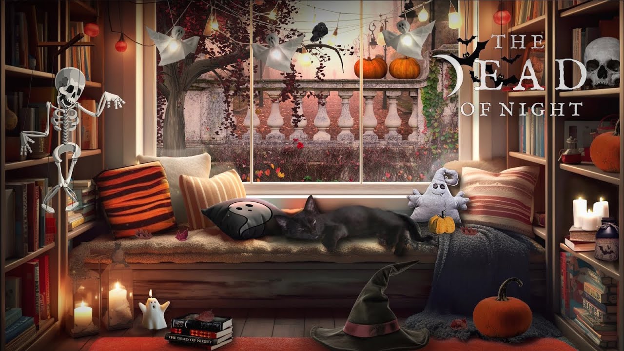 Cozy Halloween Ambience 🍂🎃👻☕ | Those Lazy October Days | Autumn/Halloween Ambience & ASMR