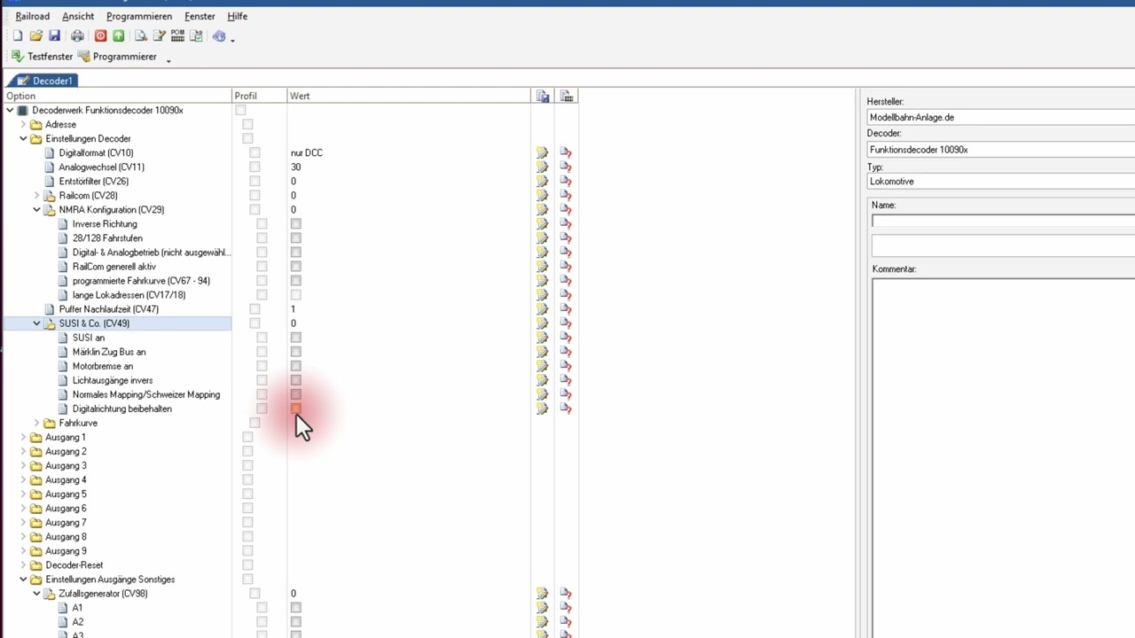 #146 - Erstellung eines Decodertemplates im TrainProgrammer von Null an - Teil 4 -