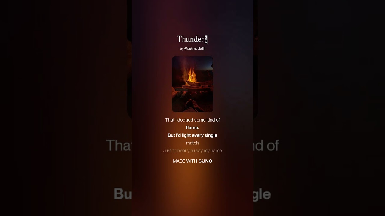 NEW SONG!!! ✍️ THUNDER ✍️🎶 #meandmybrokenheartlyrics  #musiclyrics #newsonglyrics #lyrics 
