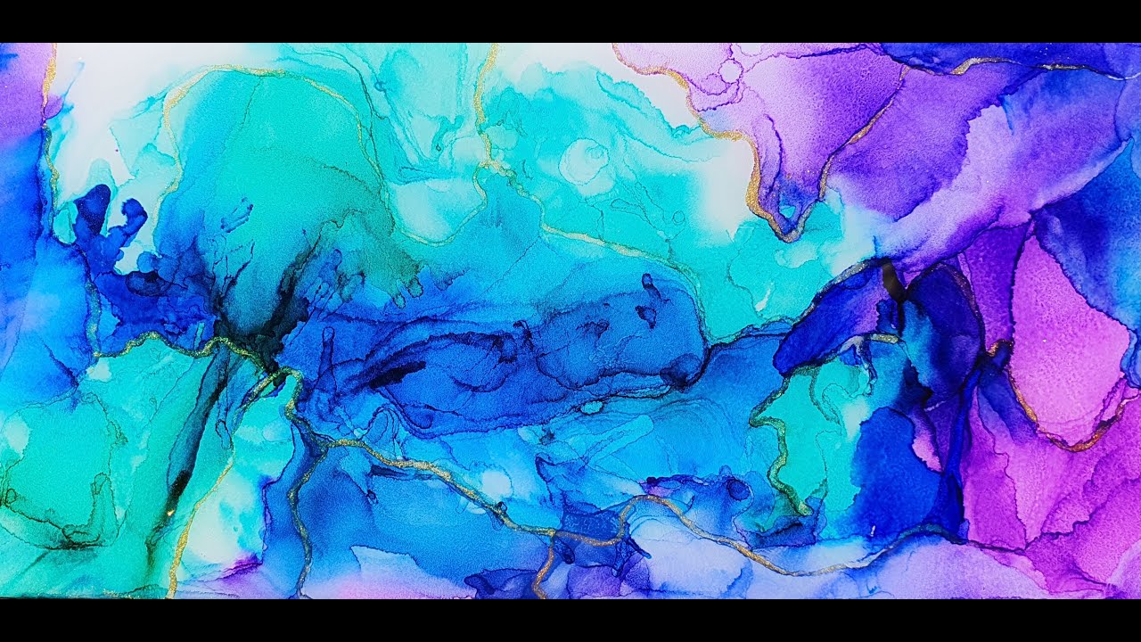 Alcohol Ink Art... versiegelt mit dem neuen DCS Harz von Dipon