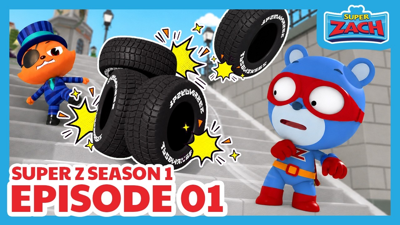 [Super Z] Little Hero Super Z Episode 1 l The Case of the Missing Wheels