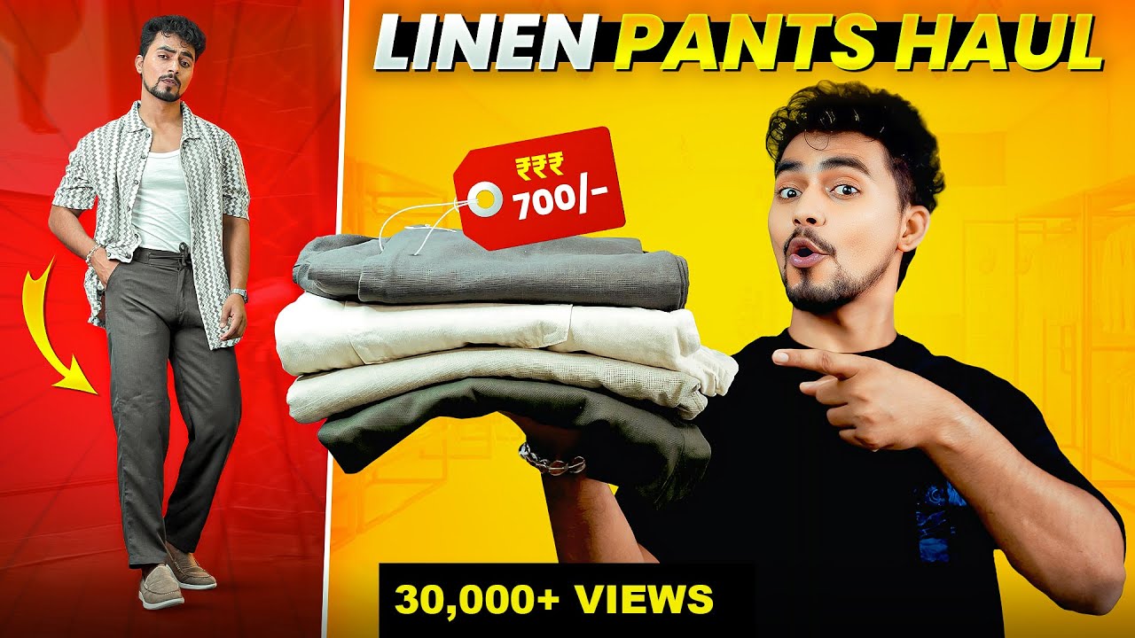 FINALLY!!😍 - LINEN PANTS for Men under ₹749 | Linen Outfits Ideas Haul