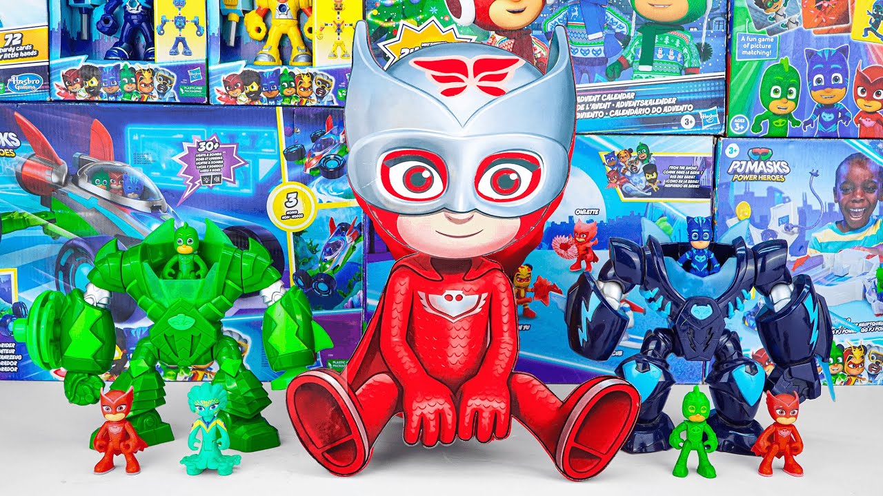 PJ Masks : 96 min Compilation - Satisfying Unboxing Power Heroes Hero Robot Playset (ASMR)