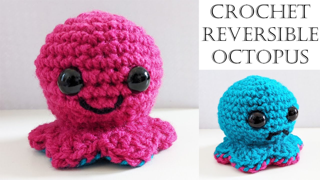 DIY Crochet Octopus - How to Crochet a Reversible Octopus (Step by Step Tutorial for Beginners)
