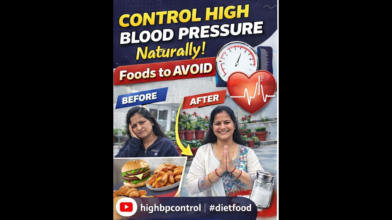Control High Blood Pressure Naturally | Foods to Avoid 🙏   #highbpcontrol #dietfood