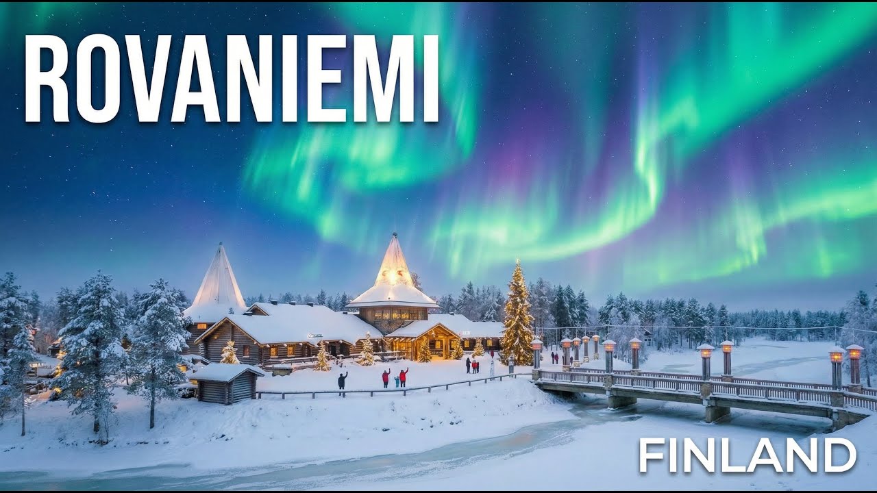 Rovaniemi / Finland / 4 K / Walking Tour