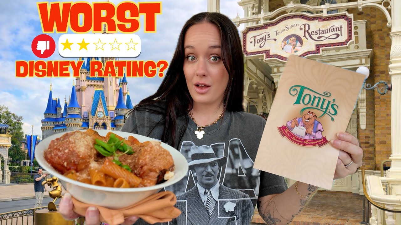 Disney World’s WORST-Rated Restaurant | Tony’s Town Square 2026 Review