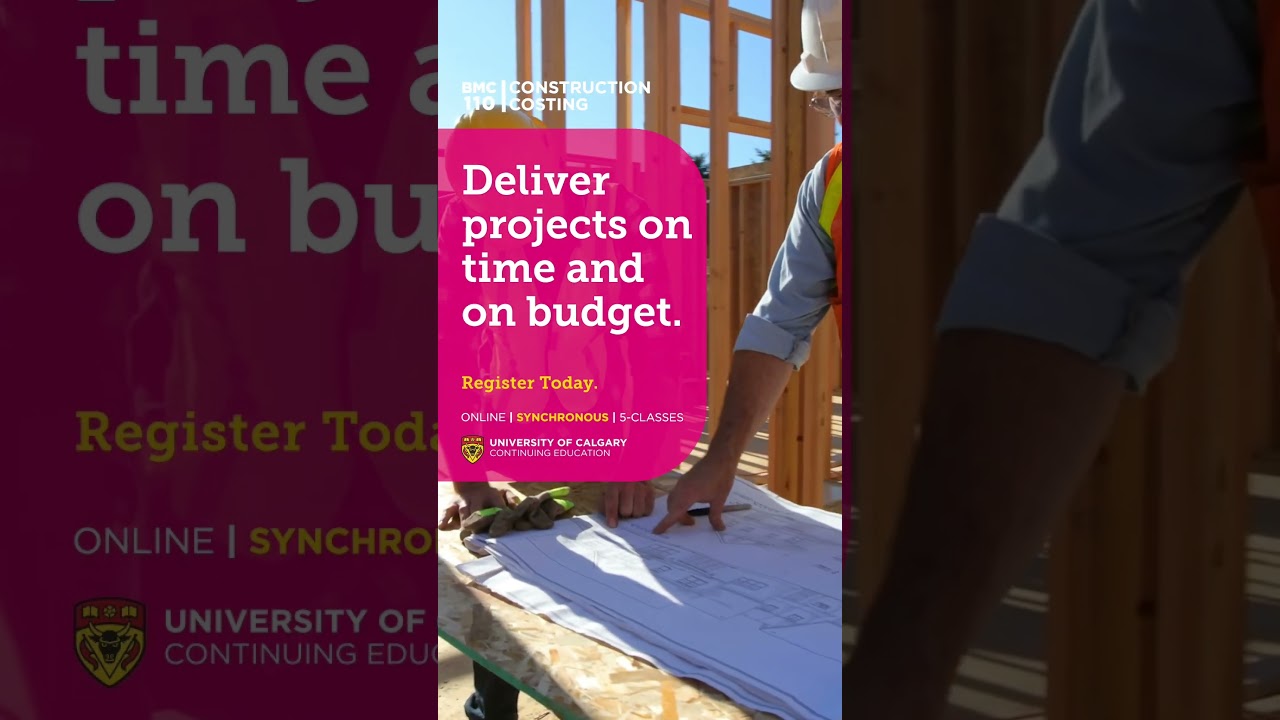BMC 110 | Improve Project Deliveries with our Online Pro Mgmt Course in Construction Costing.