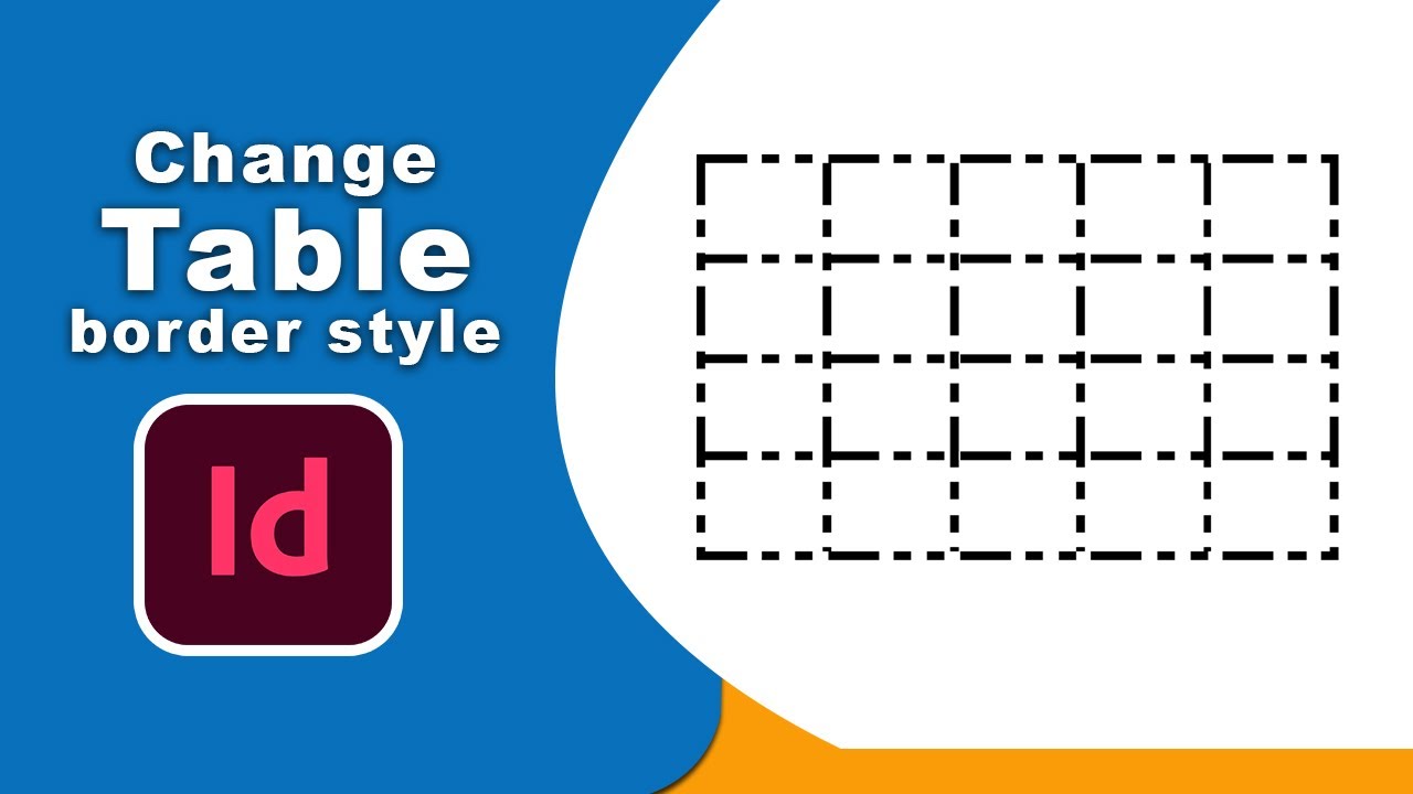 How to change table border style in Adobe InDesign