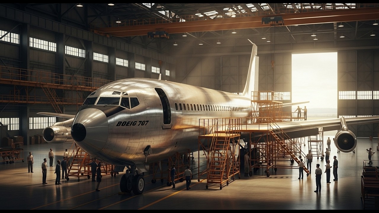 The Production of the Boeing 707 Inside America’s Most Advanced Aircraft Factory