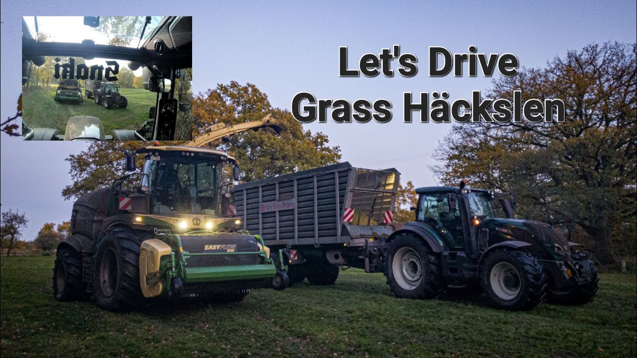 Gras Häckslen 3 Schnitt mit Valtra t235, 174 und Big x 680
