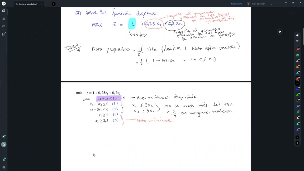 Ayudantía 7 - Optimización