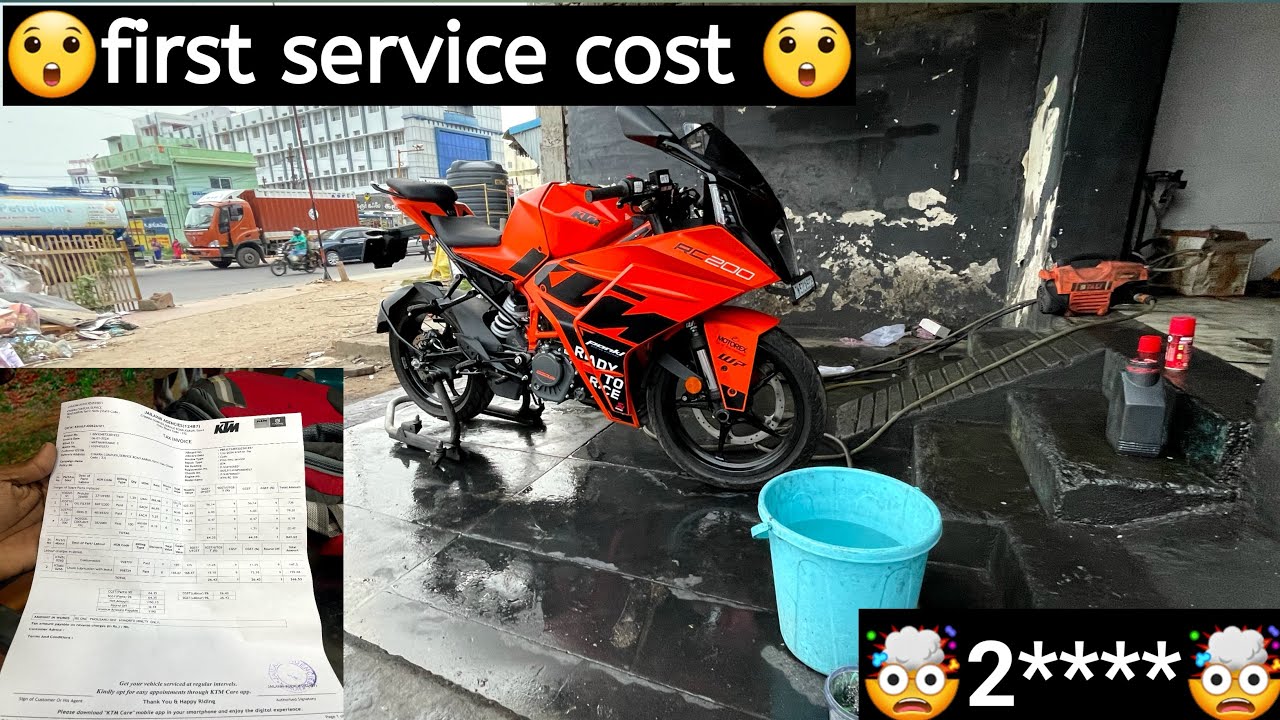 😮My first service cost🫢 and ⁉️bike problems 🤯new KTM Rc 200 gpedition |2024 model