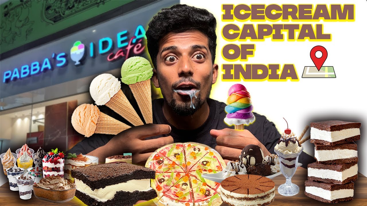 Eating EVERY ITEM on the menu🥶 | pabba's ice cream🍦 | Mangalore
