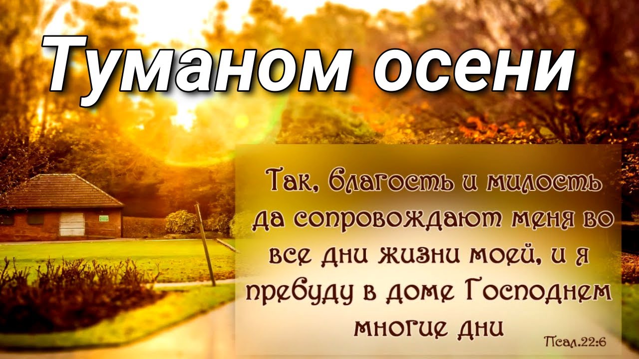 ТУМАНОМ ОСЕНИ | Красивейшая христианская песня | Fan club ВВЦВСАСДРД new