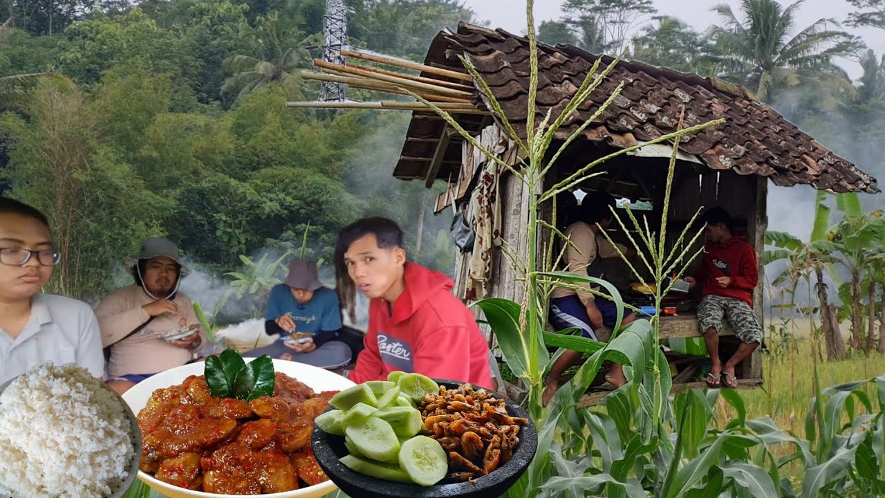 Banyak udang disini walau sungainya kecil,beginilah hidup di pedesaan