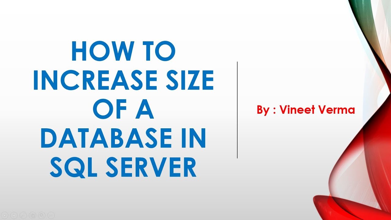How to Increase the Size of a Database? | Microsoft SQL Server | SQL Server Training | DB Design
