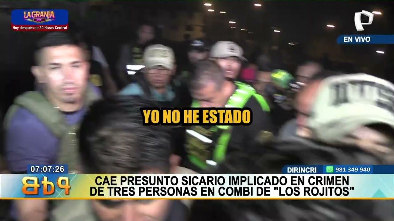 SJM: capturan a presunto sicario implicado en asesinato de tres personas en combi de “Los Rojitos”