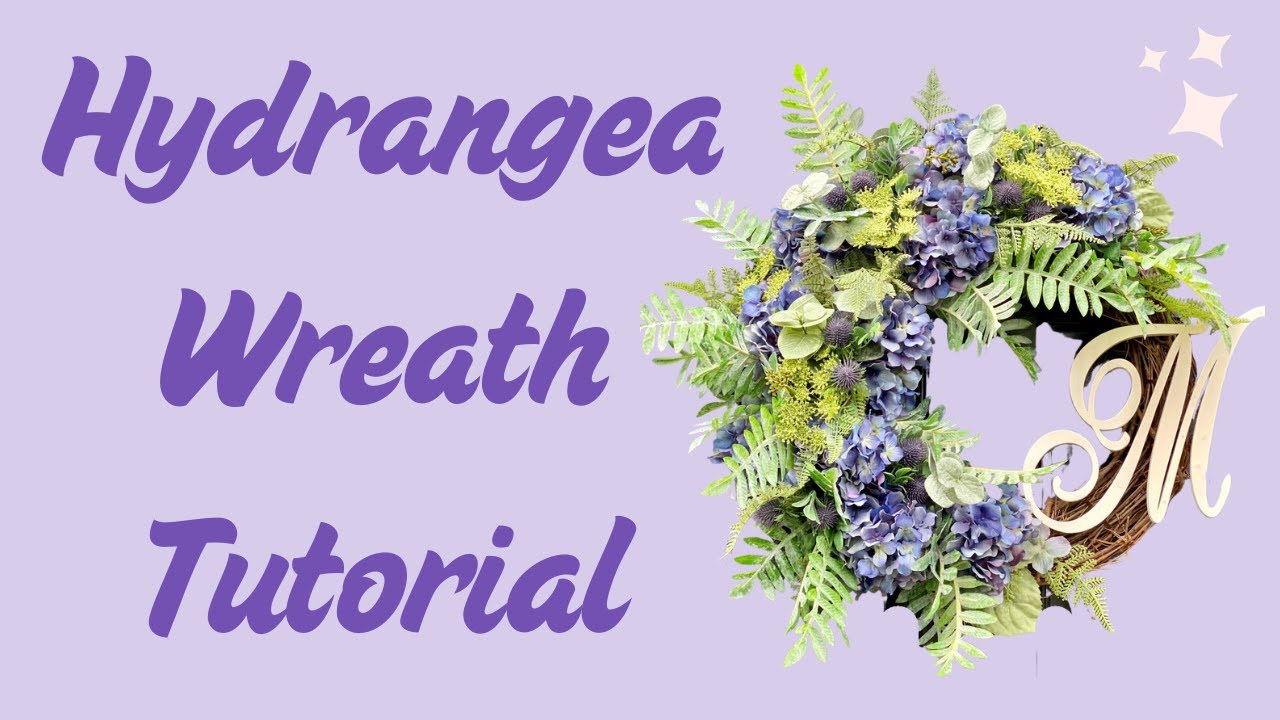 Hydrangea Spring Wreath Tutorial