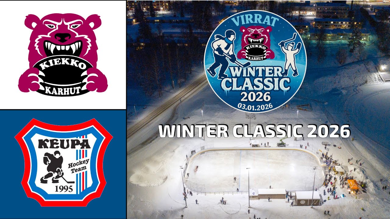 Virrat Winter Classic 2026: Kiekko-Karhut vs. KeuPa HT (Koko Ottelu)