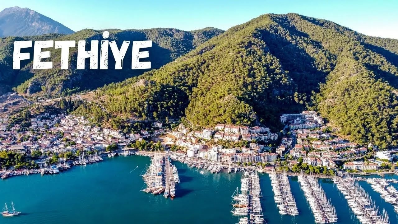 Gökyüzünden Fethiye Turu - Fethiye Dron Çekimi - Fethiye Marina - Fethiye from Sky - Fethiye Turkey