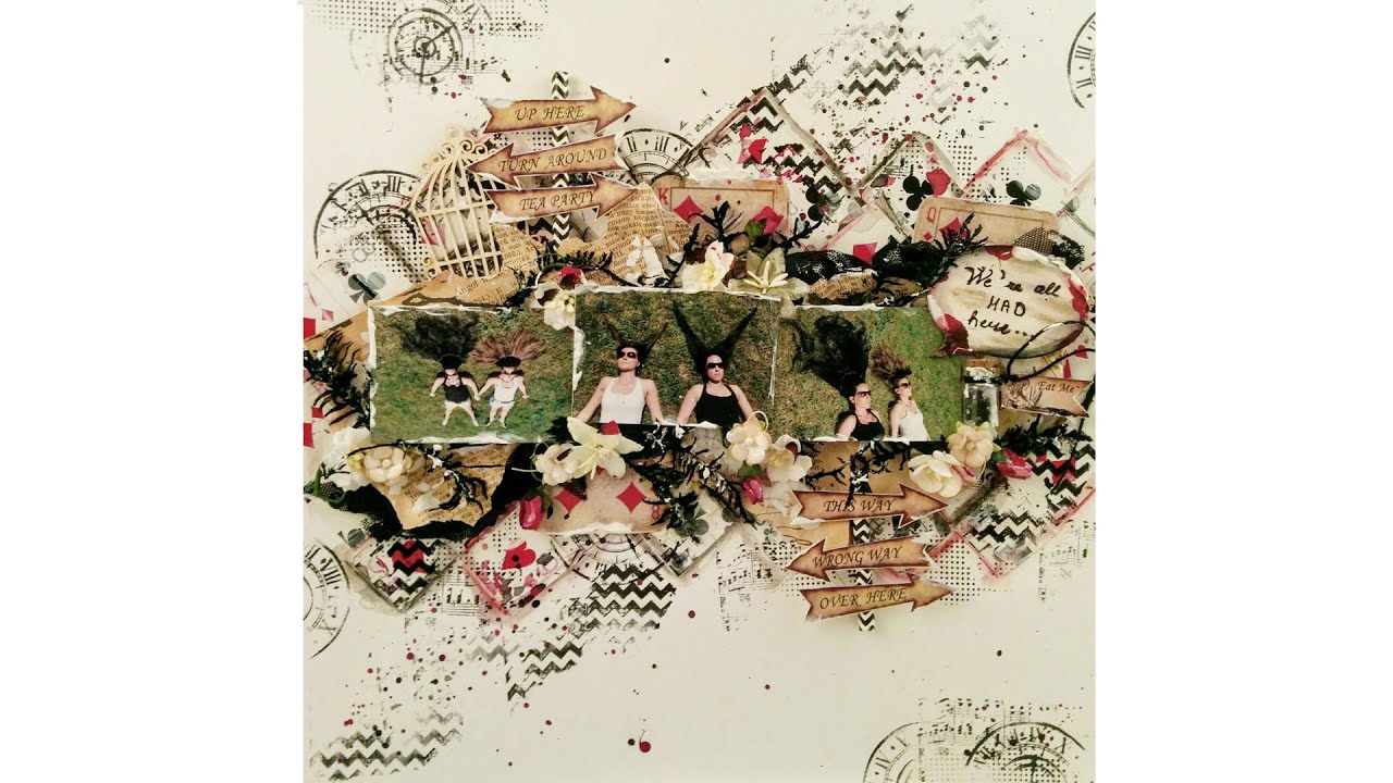 Virág Réti - Mixed Media Scrapbook Tutorial - #8 - 