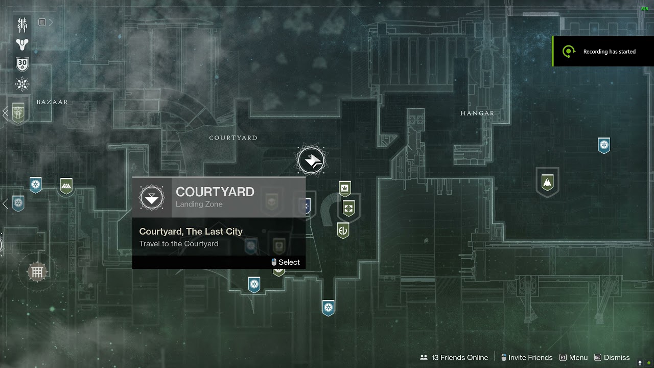 Where is The Courtyard, The Tower - Destiny 2