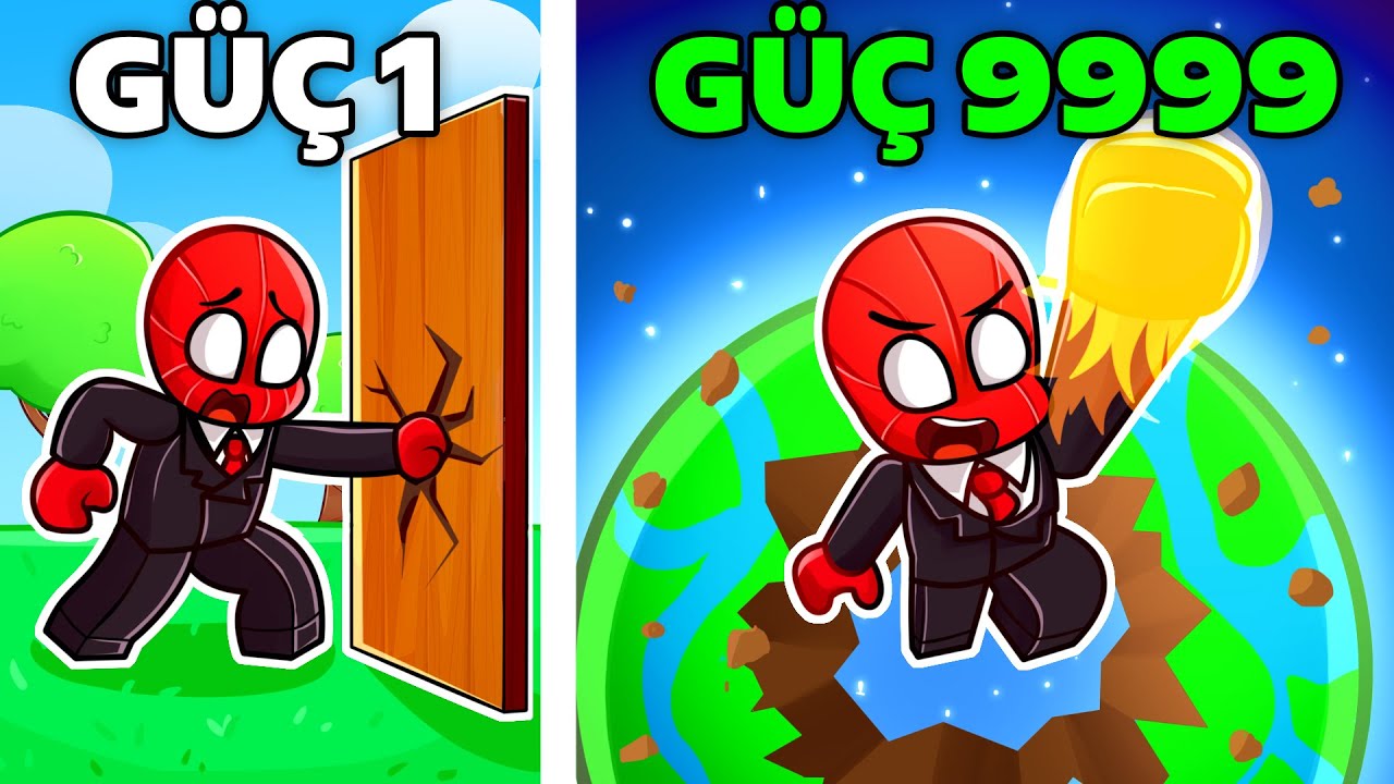 ROBLOX'ta Aşırı Güçlendim, Duvarları Parçaladım