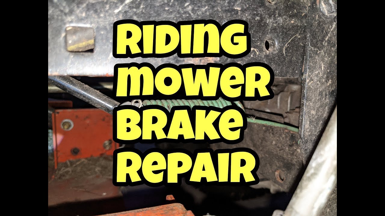 Riding mower brake repair