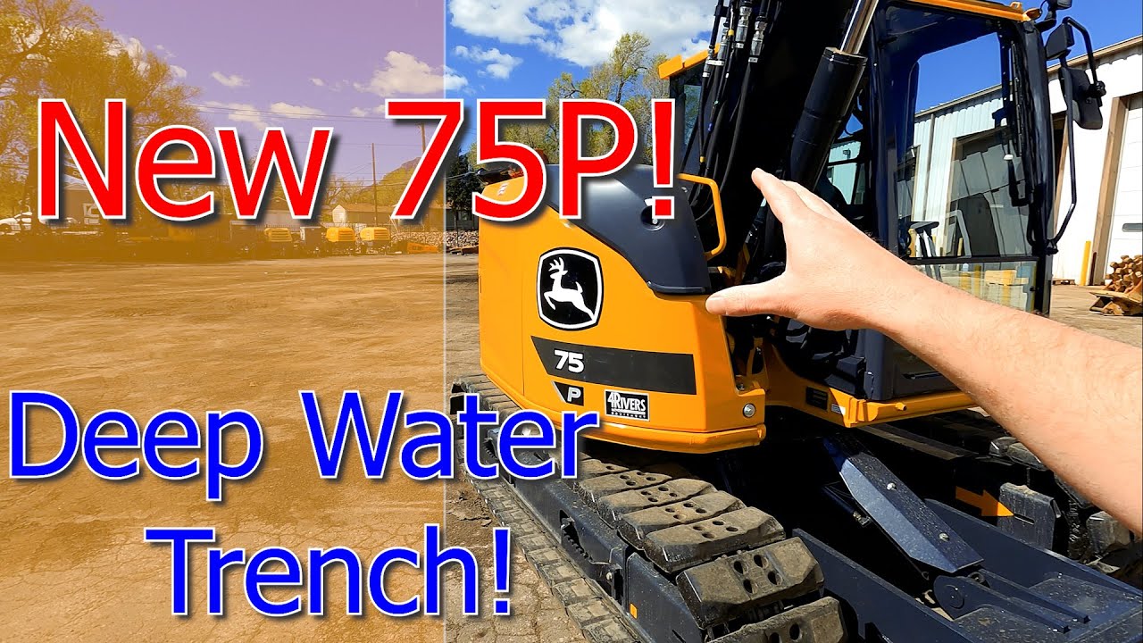 Экскаватор John Deere 75P для глубоких траншей
