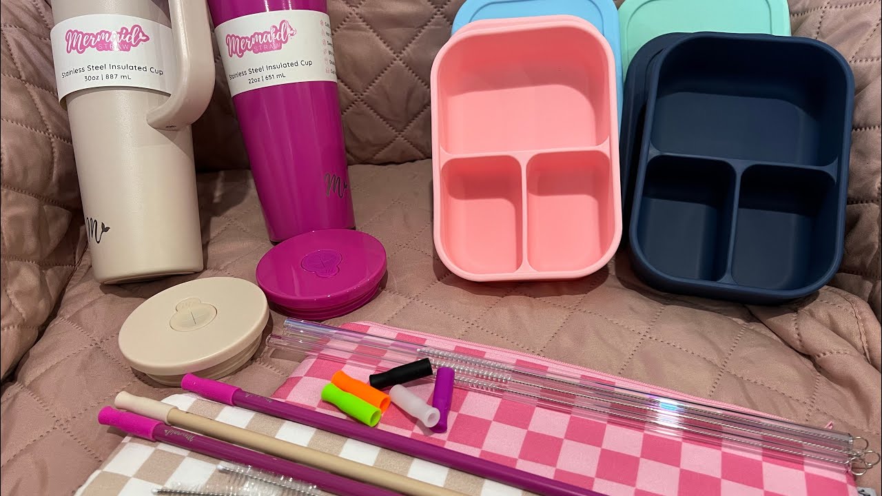 Mermaid straw unboxing